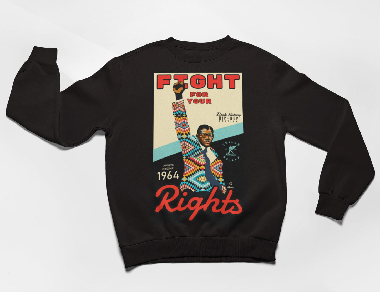 "Mandela Civil Rights Hero" Limited Uni-Sex Sweatshirt