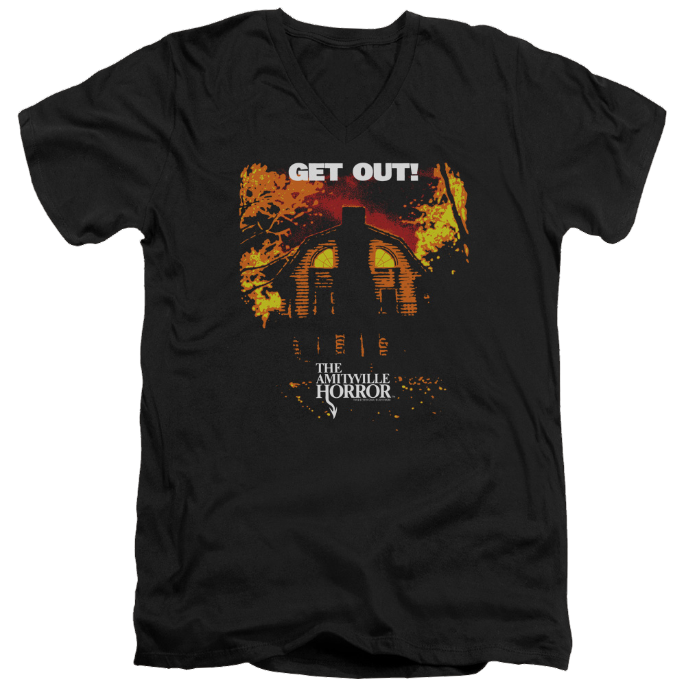 Amityville Horror Get Out - Men's V-Neck T-Shirt