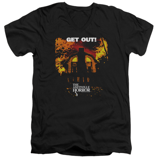 Amityville Horror Get Out - Men's V-Neck T-Shirt