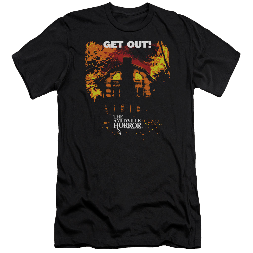 Amityville Horror Get Out - Men's Premium Slim Fit T-Shirt