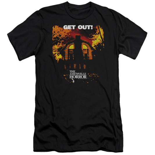 Amityville Horror Get Out - Men's Premium Slim Fit T-Shirt