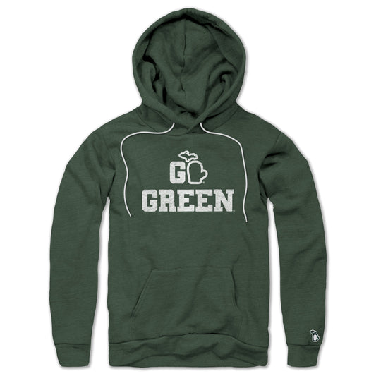 MSU - GO GREEN MITTEN ALL SEASON HOODIE (UNISEX)