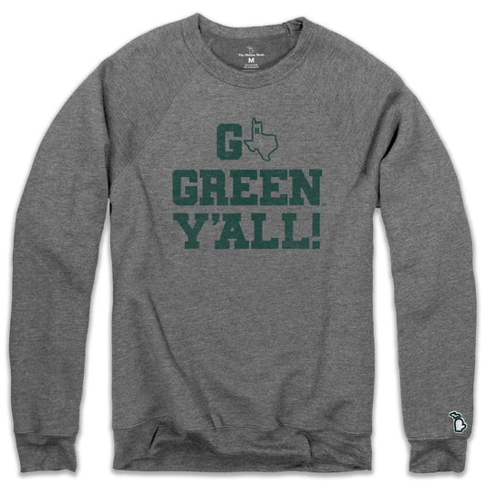 MSU - GO GREEN Y'ALL TX FLEECE SWEATSHIRT (UNISEX)