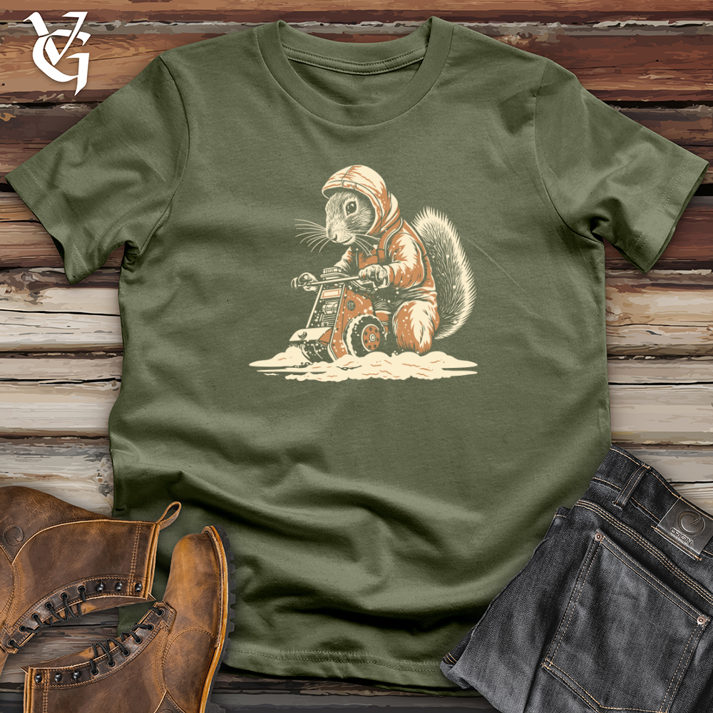 Vintage Snow Blower Squirrel Softstyle Tee