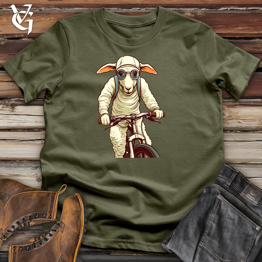 Sheep Pedal Power Cycle Tour Cotton Tee