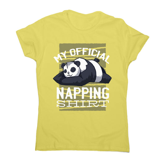 Napping panda - women's funny premium t-shirt