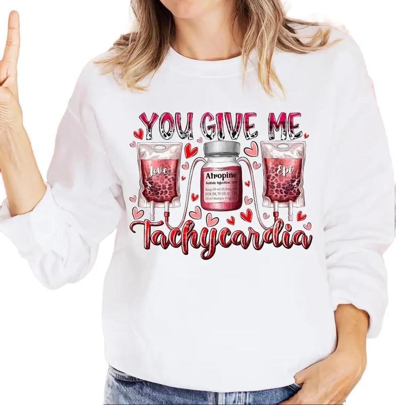 Nurse Valentine's Day Pharmacist Critical Care Rn Valentine Sweatshirt