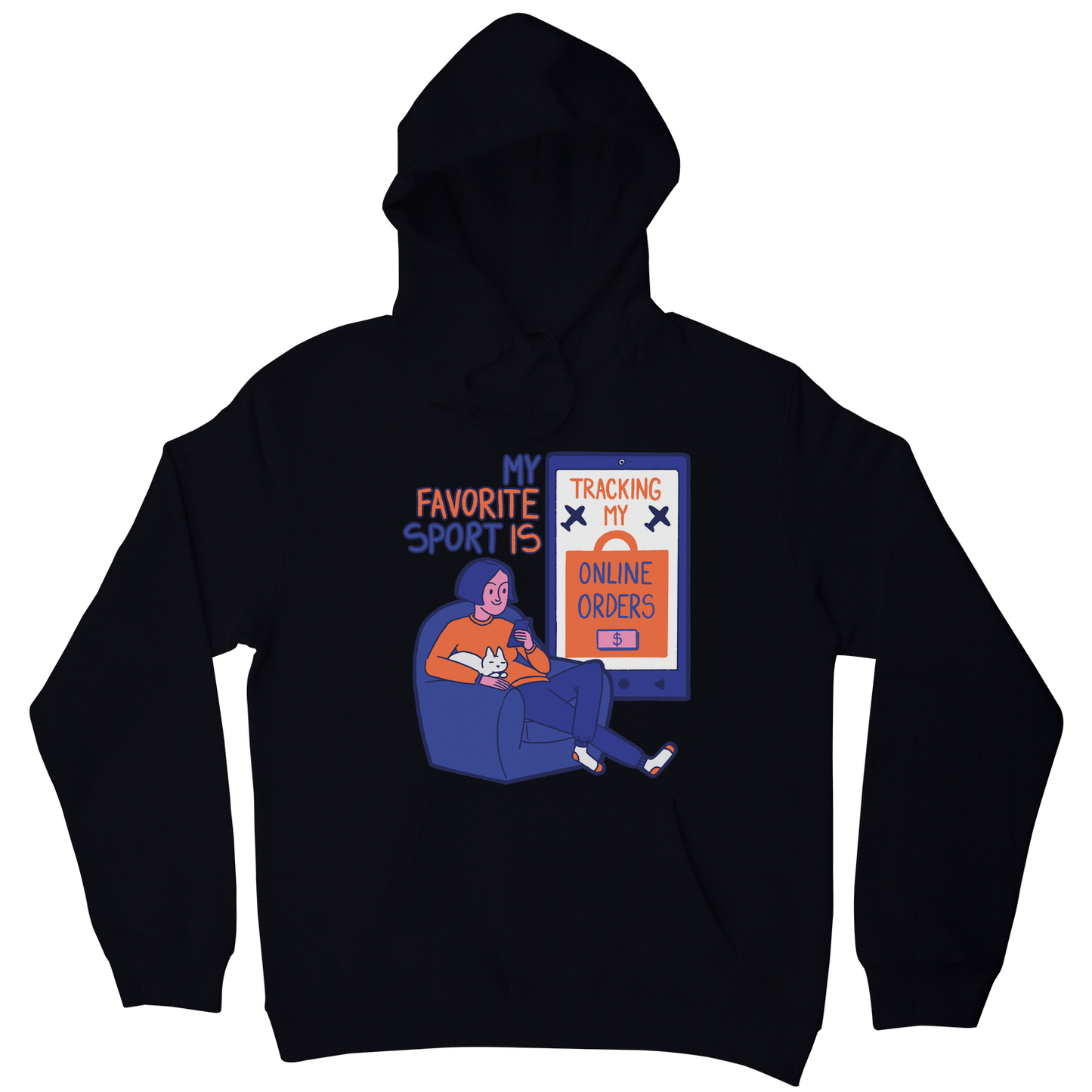 Online shopping funny quote hoodie