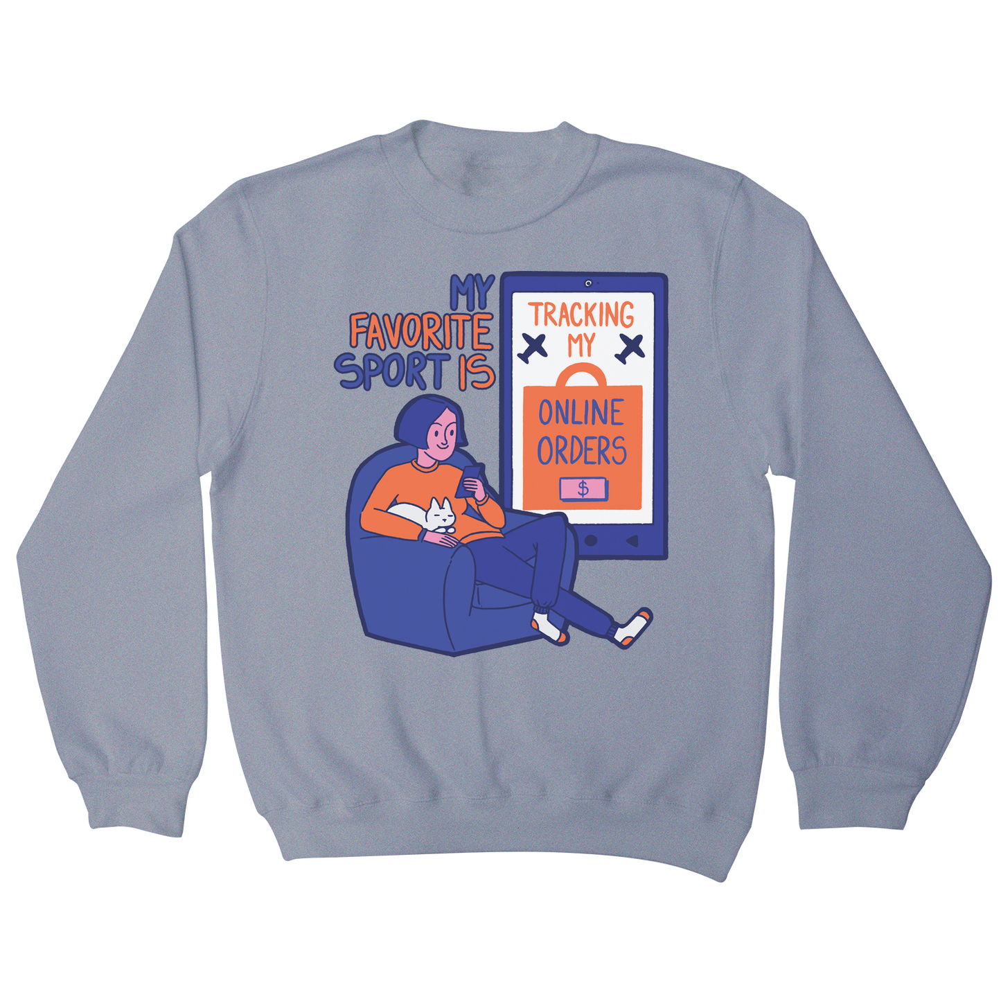 Online shopping funny quote sweatshirt