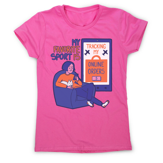 Online shopping funny quote women's t-shirt