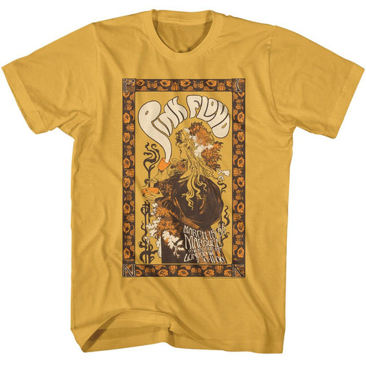 Pink Floyd - Poster Recolor Alt - American Classics - Solid Yellow Adult Short Sleeve T-Shirt
