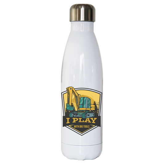 Play with big tools water bottle stainless steel reusable