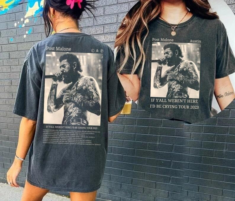 Posty tracklist Shirt, Posty 2side Ausin tshirt, Posty Music concert 2023 fans Gift for men women uisex t-shirt