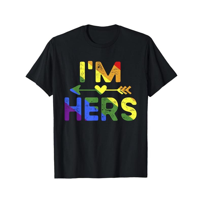 Pride Love Geometric Pattern Knit Cotton T-Shirt - Adult Crew Neck Regular Fit Short Sleeve Tee with Digital Direct Injection Print, All-Season Comfort Made in USA