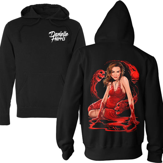 Danielle Harris Red Hot Pullover Hoodie