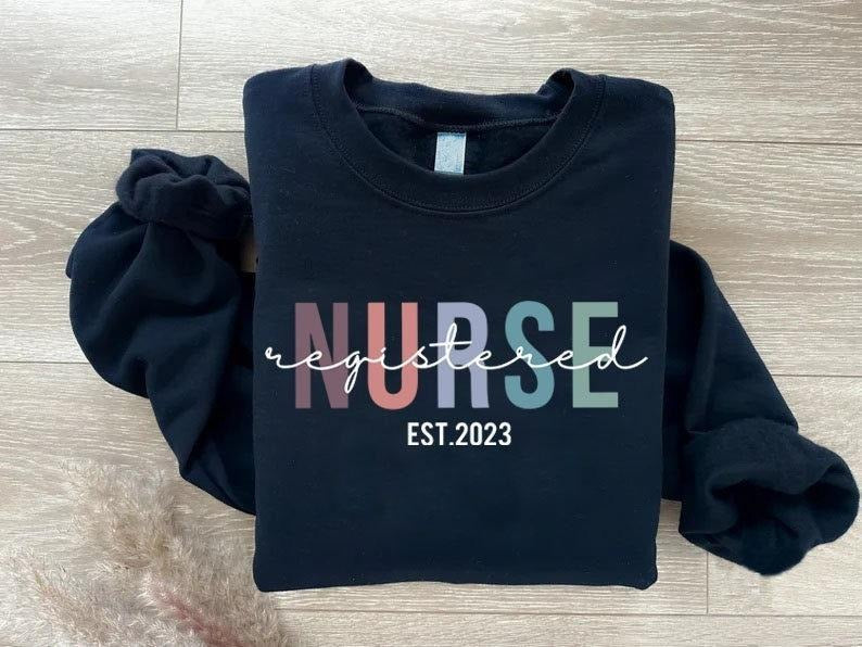 Registered Nurse Sweatshirt, Nurse RN Sweater, Nurse Gift, Nurse Crewneck Sweatshirt, Nursing Sweatshirt, Nurse Life, Nurse Grad Gift