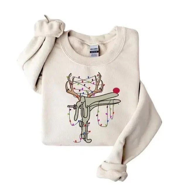 Reindeer Speculum Nurse sweatshirt,hoodie, Funny Christmas Nurse Sweatshirt, Gift For Nurse, Funny OBGYN Nurse Shirt, Nursing Xmas Shirt, Nurse Life