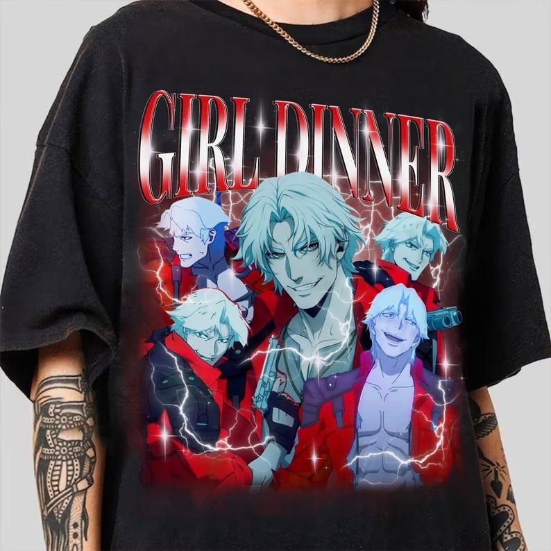 [SALE UP TO 40%] Dante Devil May Cry TV Series 2025 Girl Dinner Shirt, Dante Devil May Cry Shirt, Anime shirt, Game shirt for Gamers