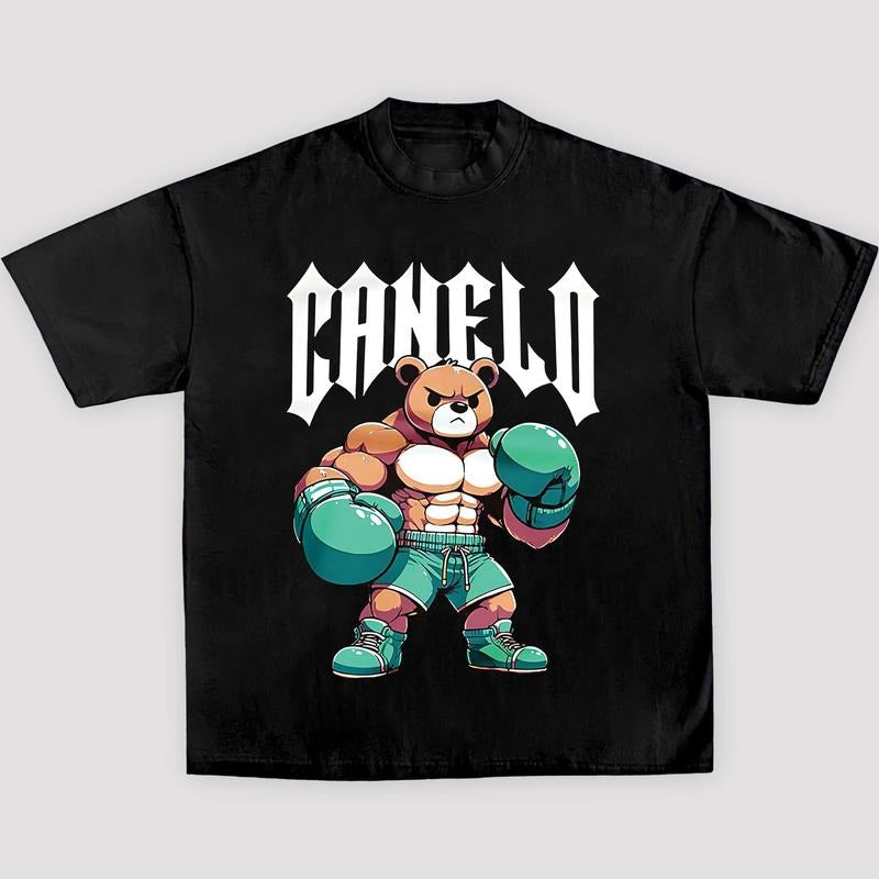 SAUL CANELO ALVAREZ BOXING BEAR TEE, New Boxing Tee, Sweaters Hoodies Boxing, Boxer Tee, Sports Shirt, UFC Shirt  Hoodie...