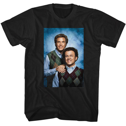 Step Brothers - Sweater Vest Photo Black T-Shirt