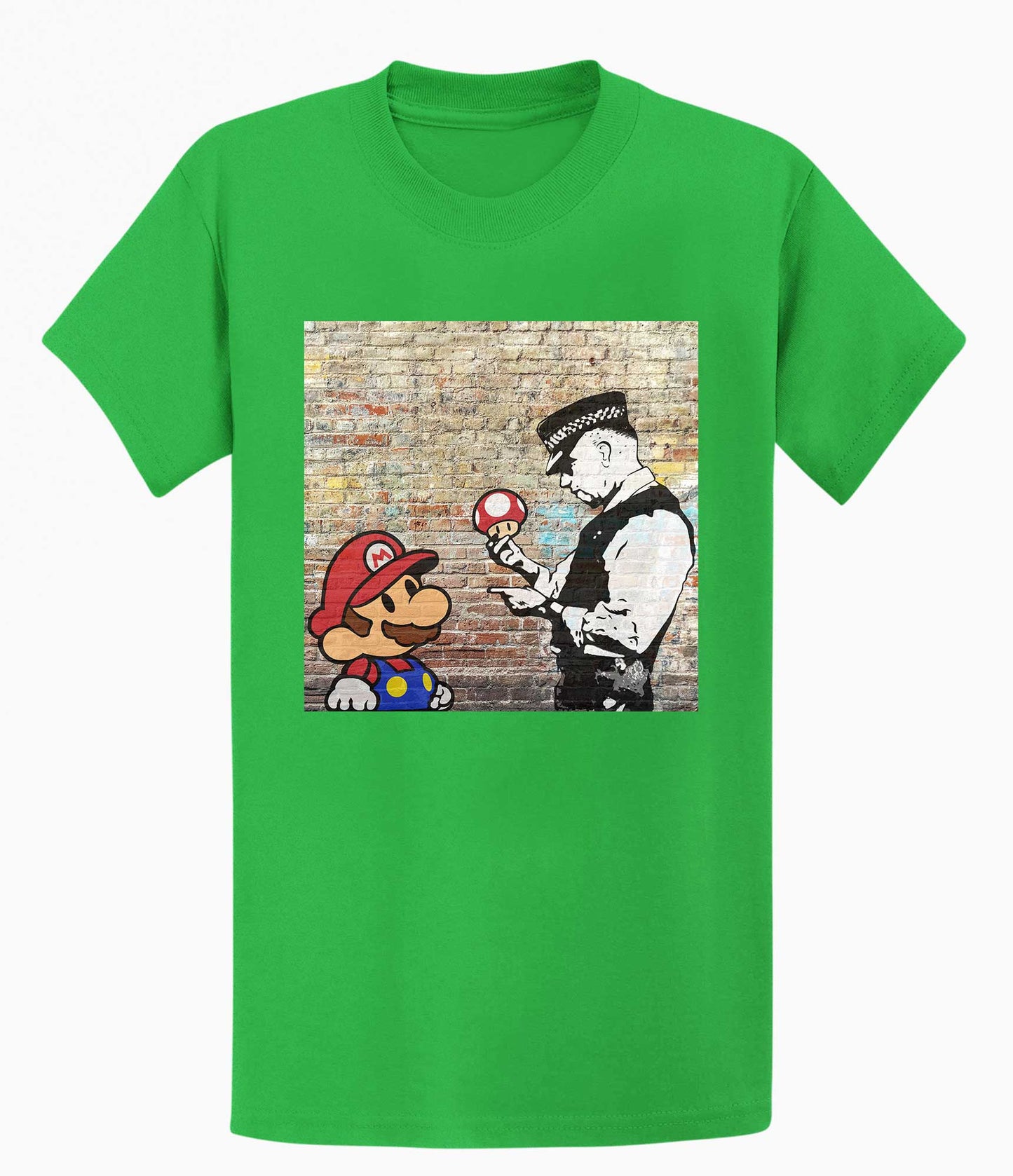 Banksy Unisex T-shirt - Super Mario