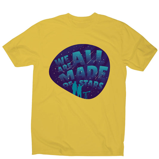 Stargazing lettering - men's funny premium t-shirt