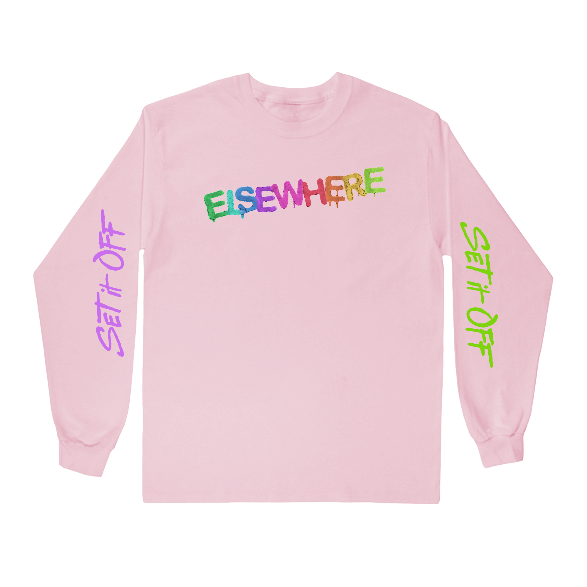 "Elsewhere Letters" Long Sleeve T-Shirt