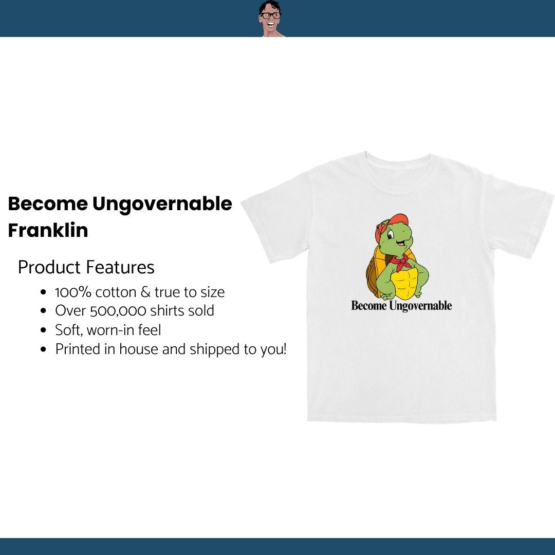 Become Ungovernable Turtle T Shirt