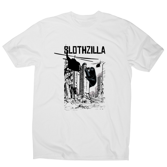 Slothzilla funny sloth t-shirt men's