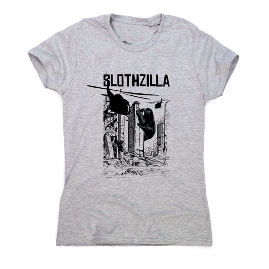 Slothzilla funny sloth t-shirt women's