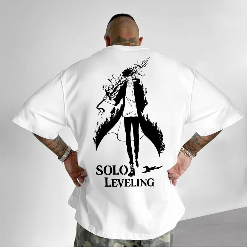 Solo Leveling Double-Sided Tee - Epic Anime Graphic Shirt for Fans - Anime shirt - Top Classic Menswearstyle{n002}2