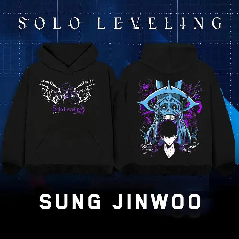 Solo Leveling Sung Jin Woo Print T-shirt | Arise Solo Leveling Unisex Tee | Solo Leveling Fan Gift | Y2k Streetwear Style