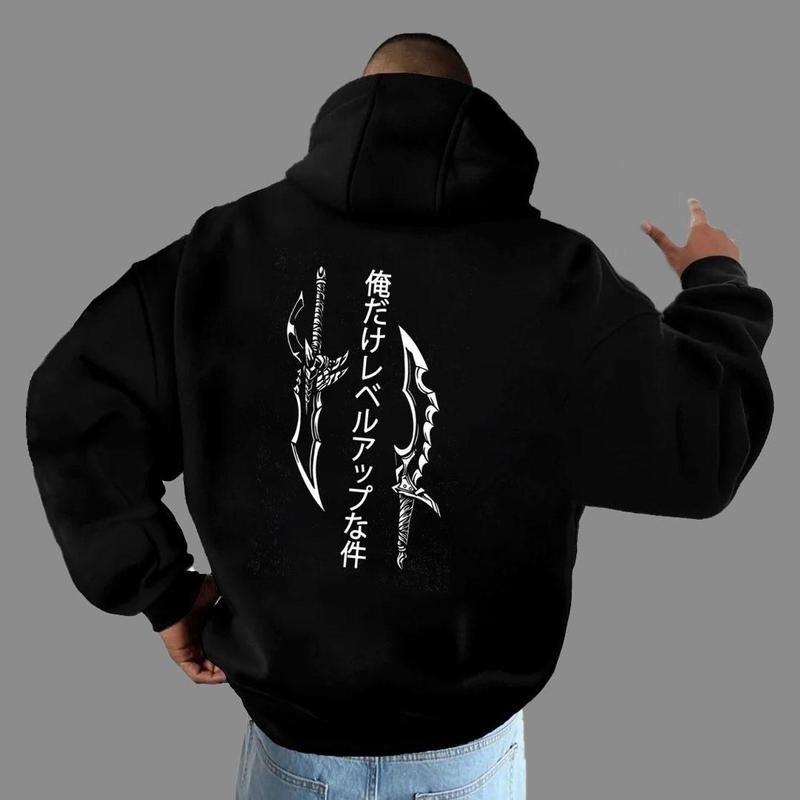 Solo Leveling v1 Backprint x Anime Oversized Vintage Shirt Solo Leveling Arise Gildan Tee Sweatshirt Hoodie Tshirt Gift For Fans, Sung Jinwoo T-shirt  Gift For Fans, Anime Shirt, Anime Lovers, Crewneck Shirt, Cotton Menswear, Unisex Shirt. Sweatshirt, Hoo