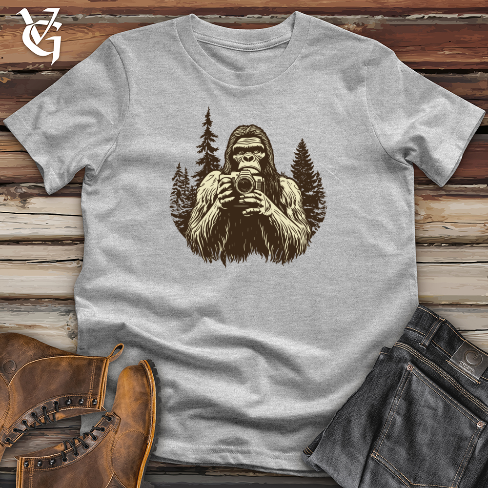 Sasquatch Capturing Snapshots Softstyle Tee