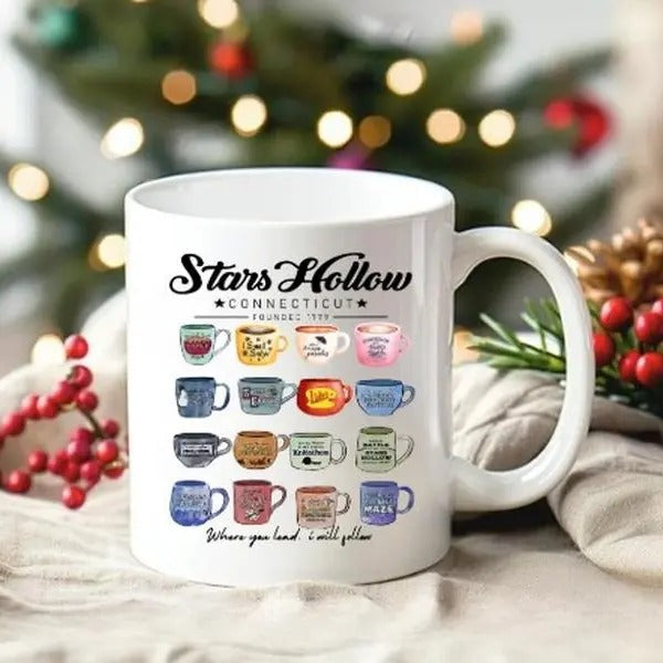 Stars Hollow Coffee Mug Luke's Coffee Inspired Mug Where You Lead I Will Follow