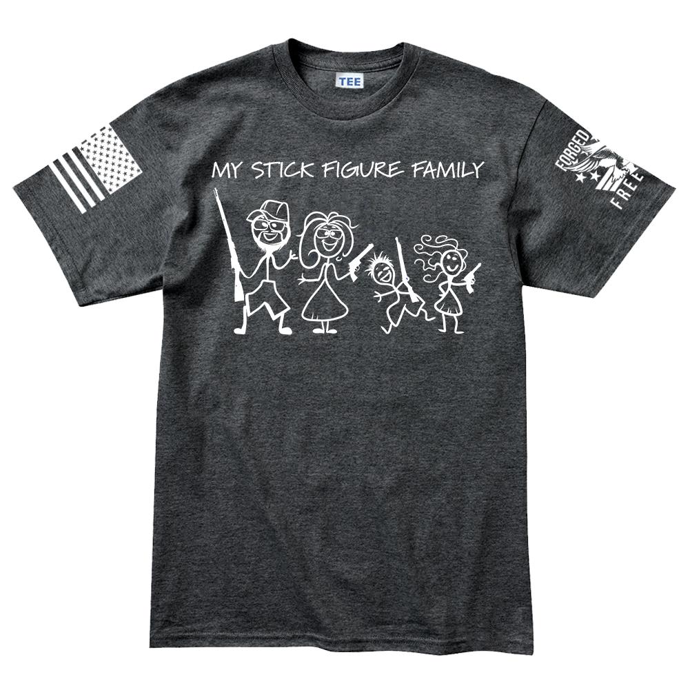 My Stick Figure Family Men's T-shirt