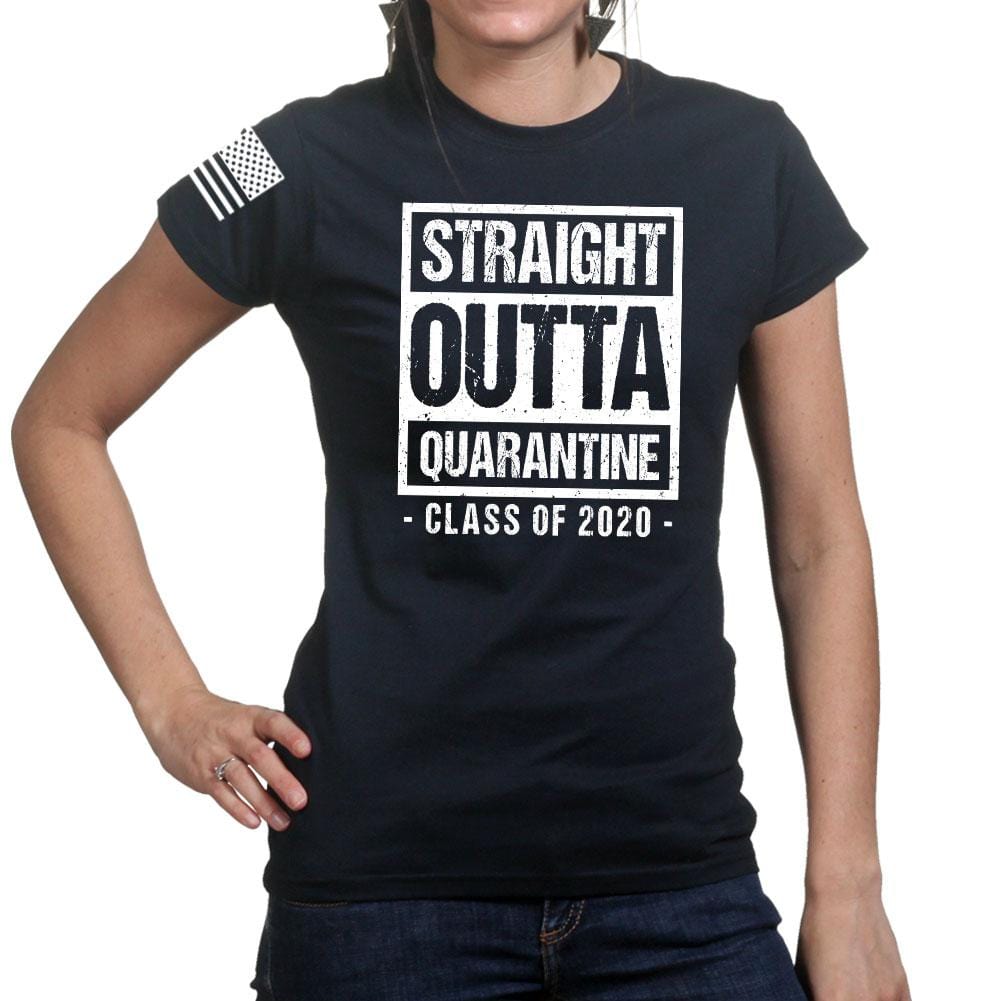 Ladies Straight Outta Quarantine T-shirt Style001