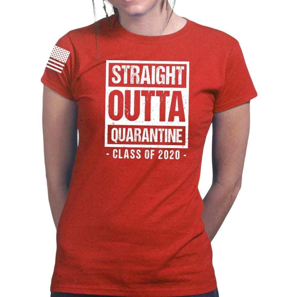 Ladies Straight Outta Quarantine T-shirt Style001