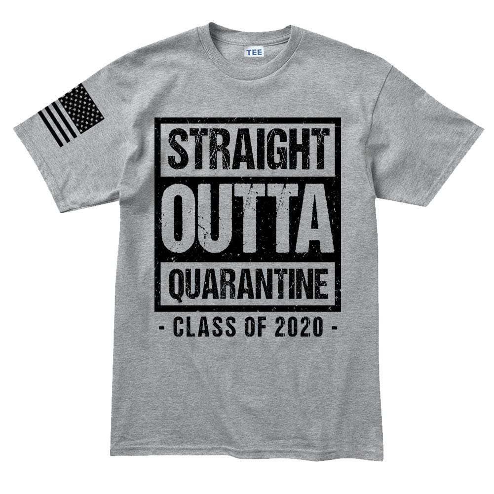 Mens Straight Outta Quarantine T-shirt