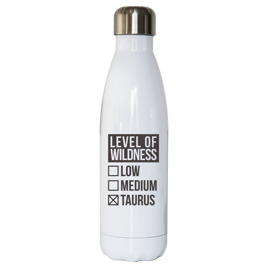 Taurus sign zodiac wild water bottle stainless steel reusable
