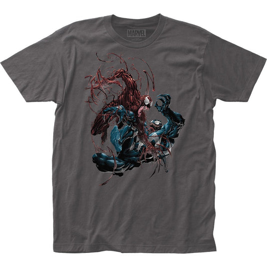 Venom Carnage vs. Venom Officially Licensed Fitted Adult Unisex T-Shirt