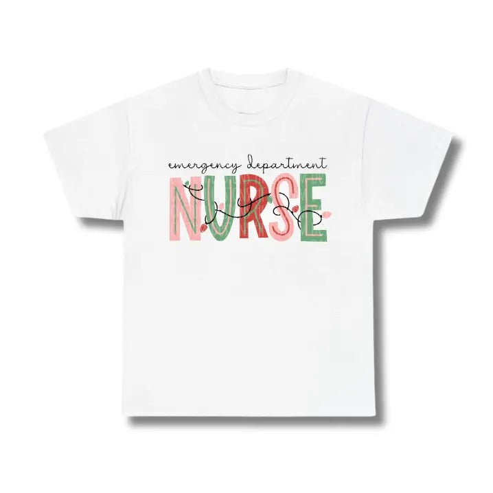 Vintage Christmas Nurse Graphic Tee, Sweatshirt, Hoodie Size S-3XL,Gift For Women Top Womenswear Underwear Humen Printed Comfort
