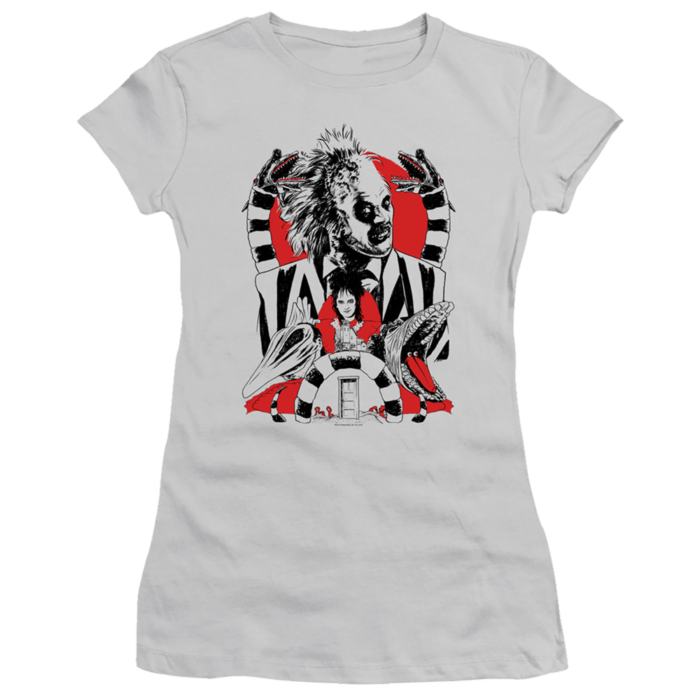 Beetlejuice Beetlejuice Collage - Juniors T-Shirt
