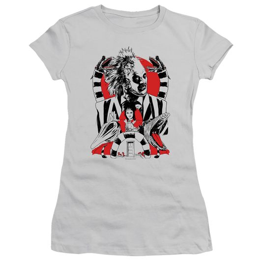 Beetlejuice Beetlejuice Collage - Juniors T-Shirt
