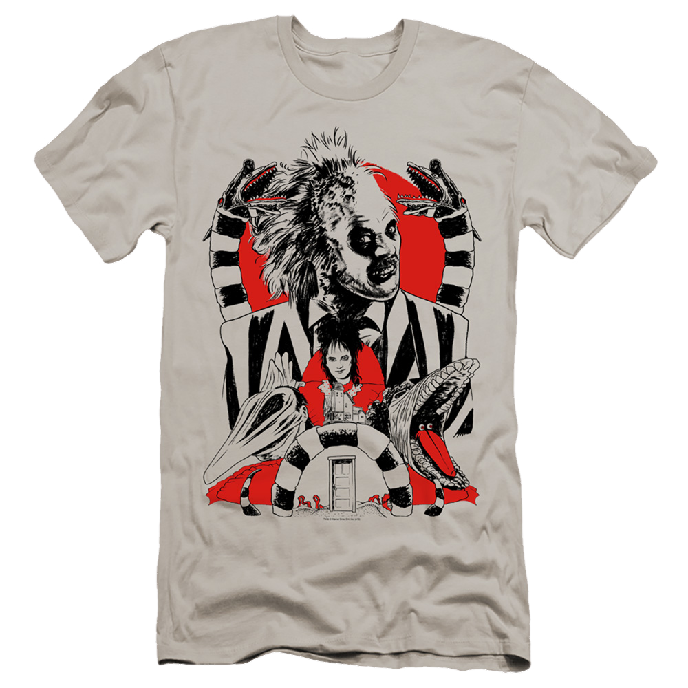 Beetlejuice Beetlejuice Collage - Men's Premium Slim Fit T-Shirt