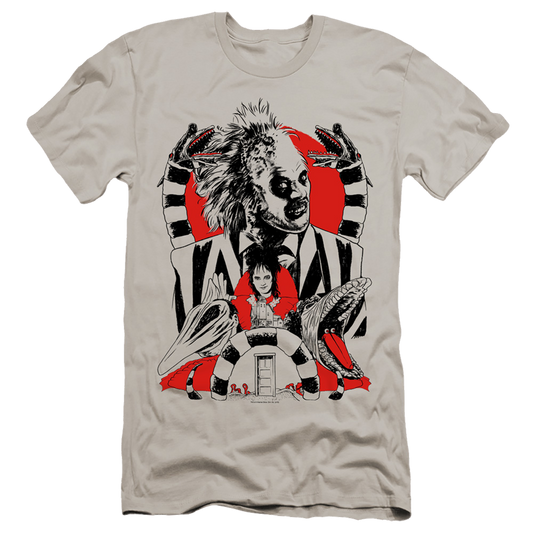 Beetlejuice Beetlejuice Collage - Men's Premium Slim Fit T-Shirt