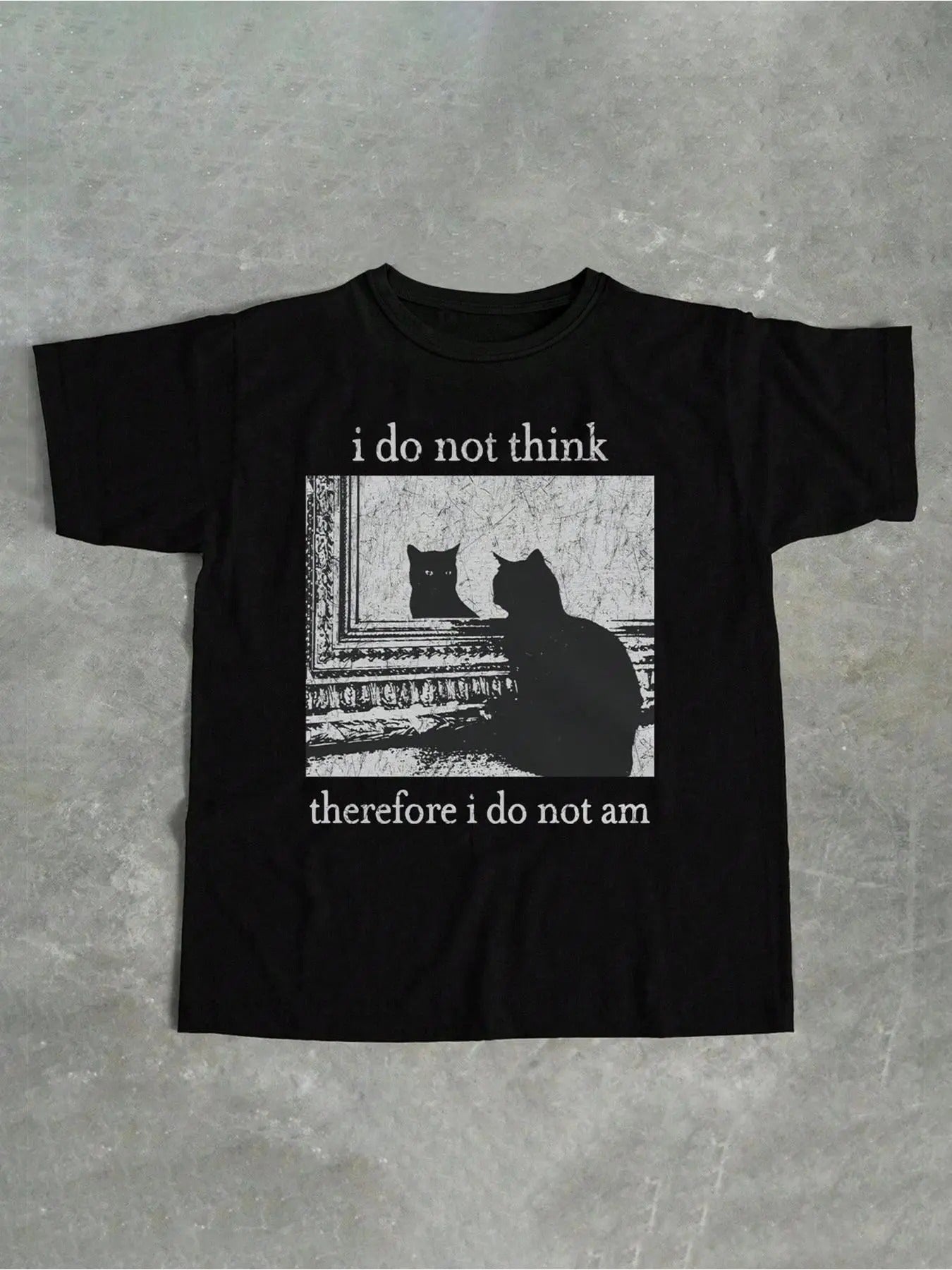 Women's Cat & Letter Print Round Neck Tee, Fashion Casual Crew Neck T-Shirt for Daily Holiday Vacation Outdoor Wear, Ladies Clothes for Summer