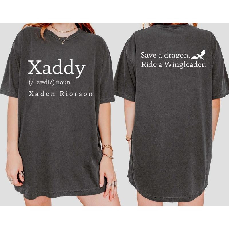 Xaddy Save A Dragon Ride A Wingleader Vintage Soft Unisex T-shirt, Fantasy Bookish Shirt, Galentines Gifts, Dragon Riders...