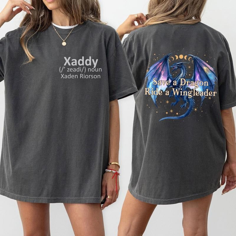 Xaddy shirt, Xaden Riorson shirt, Save a Dragon Ride a Wingleader shirt, Fantasy Bookish shirt, Gift For Book Lover...