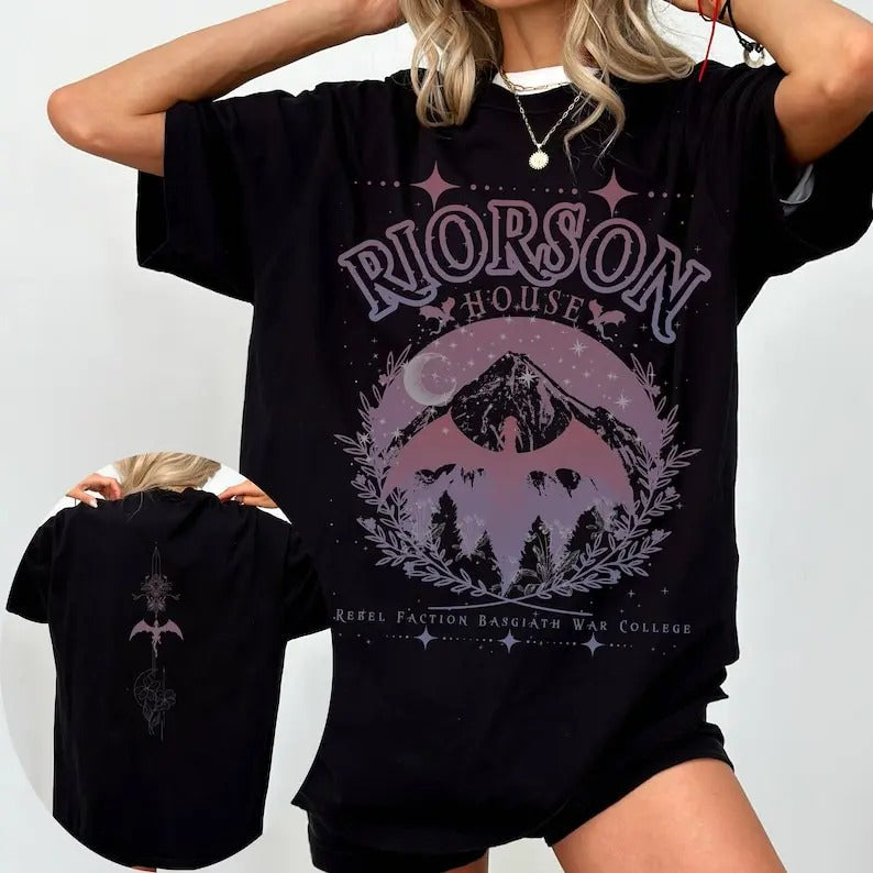 Xaden Ri0rson House shirt, Basgiath War College Shirt, Fourth Wing shirt, Iron Flame shirt, Dragon Rider Merch, Rebecca...